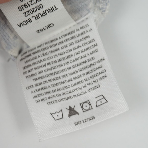 Jessica Simpson Short Sleeve Romper Blue Floral Ruffle Collar Size 3-6 months - Picture 7 of 7